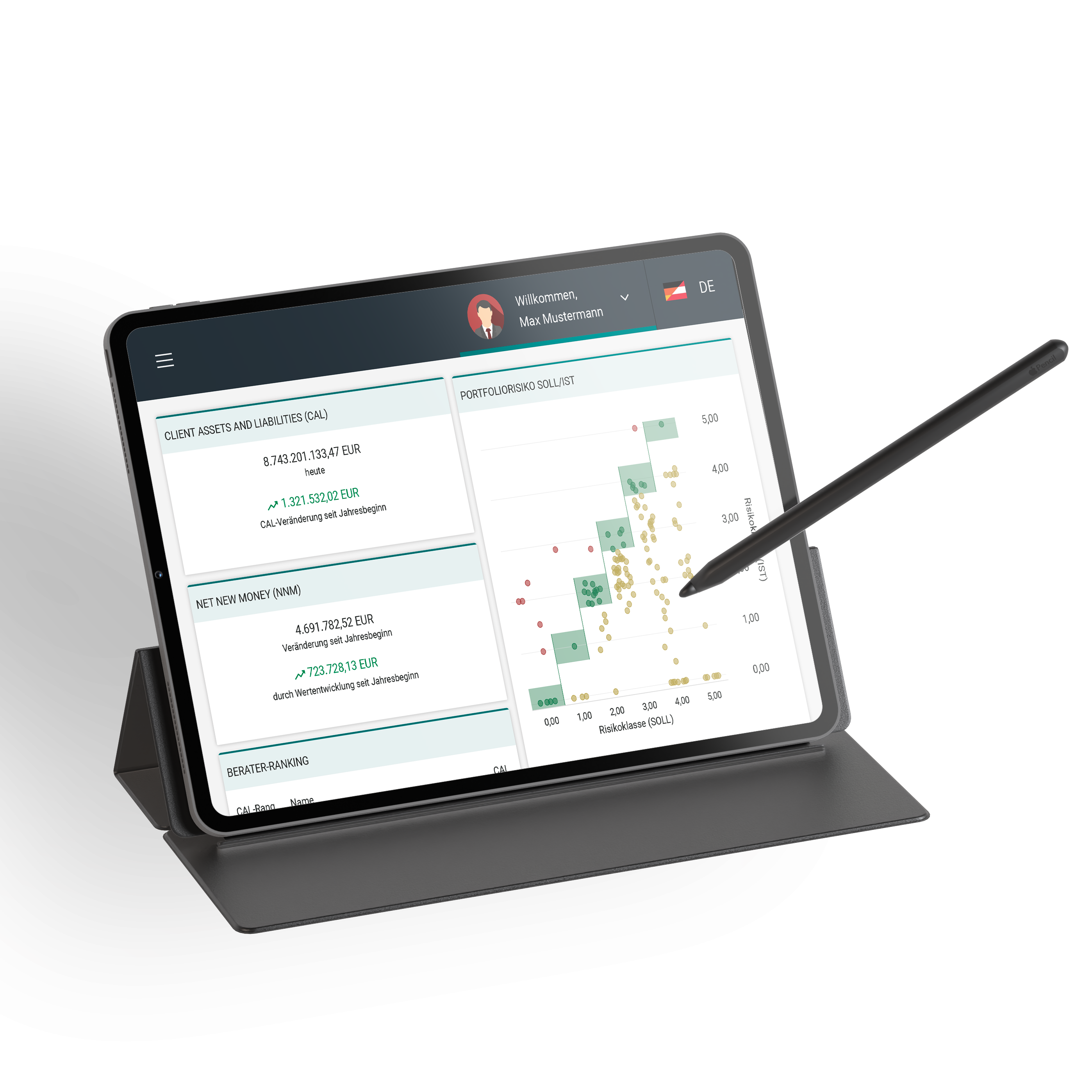 financeManager Management Dashboard