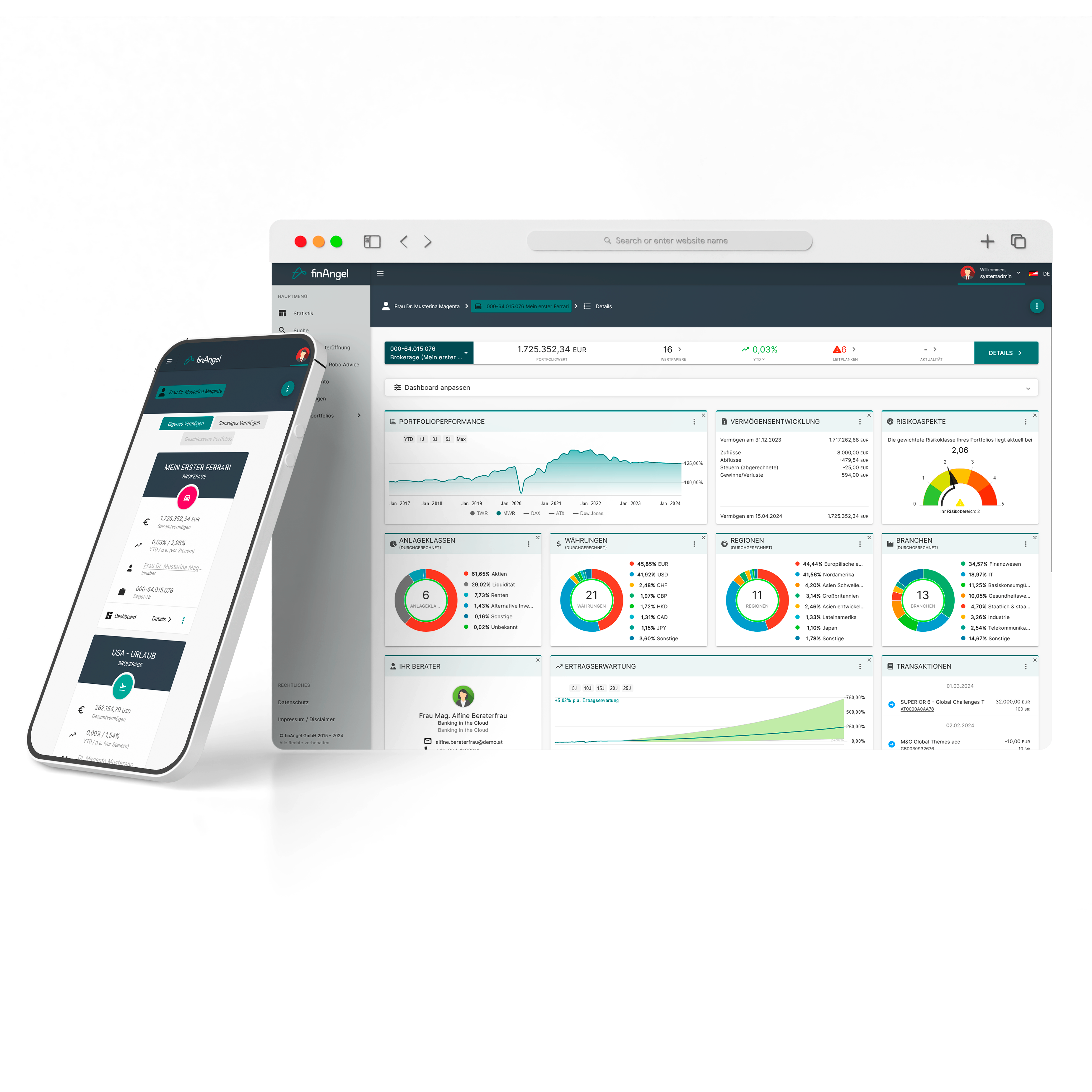 financeManager Portfoliodashboard